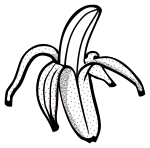 banana - lineart